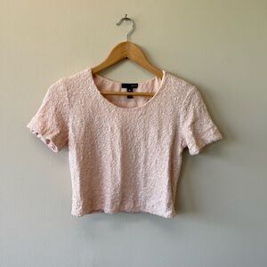 Aqua Blush Pink Sequined Top